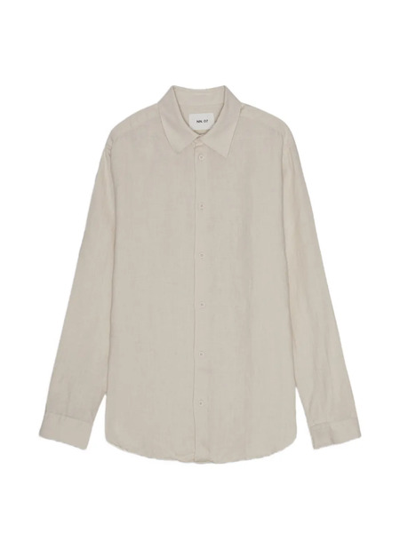  Nn07 Buttoned Long-sleeve Shirt - Neutrals 