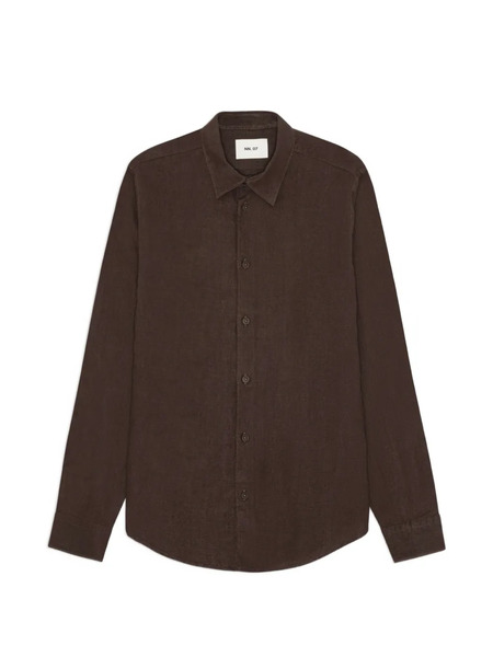  Nn07 Enzo Buttoned Shirt - Brown 