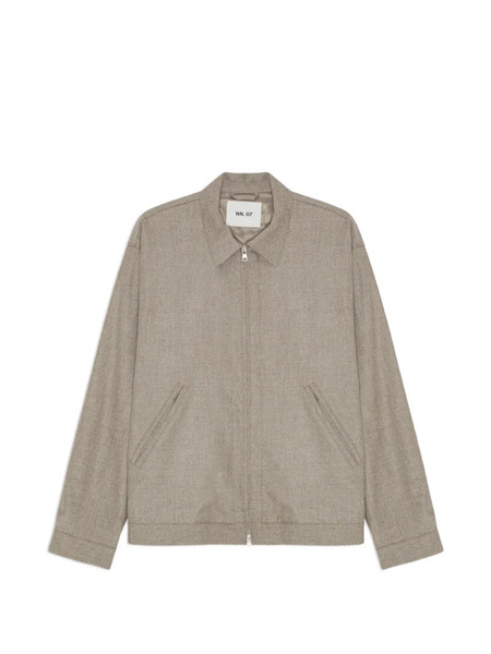  Nn07 Petrus Zip Collar Jacket - Neutrals 