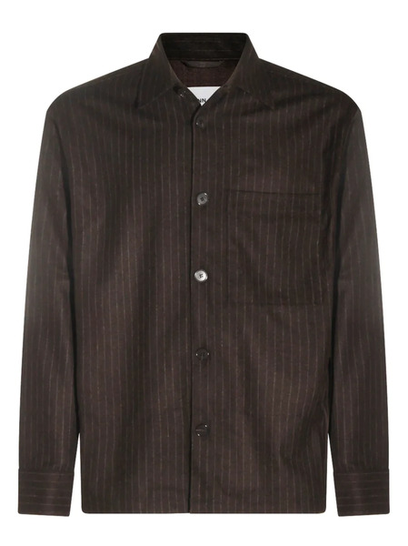  Nn07 Pinstripe-print Shirt - Brown 