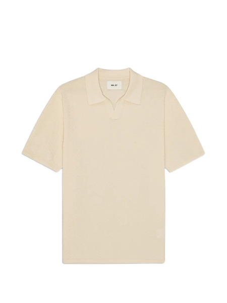  Nn07 Textured Polo Shirt - Neutrals 