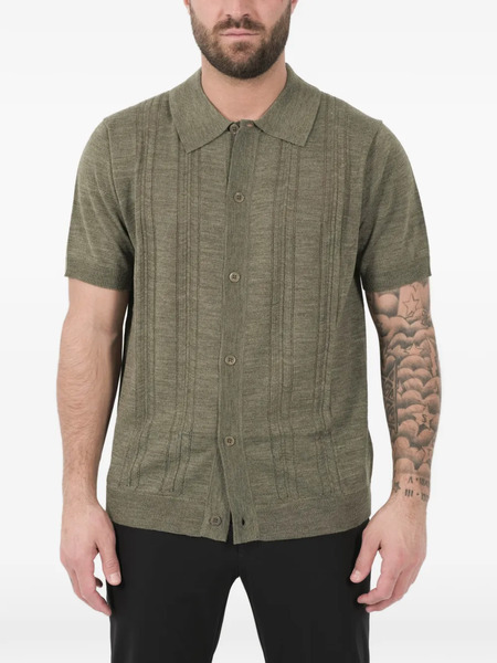  Nn07 Thor Textured Cardigan - Green 