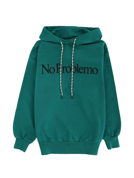  No Problemo Logo-print Hoodie - Green 