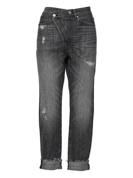  No44 Crossover Distressed Jeans - Grey 