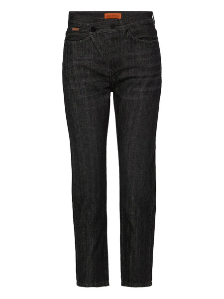  No44 Crossover-waistband Jeans - Black 