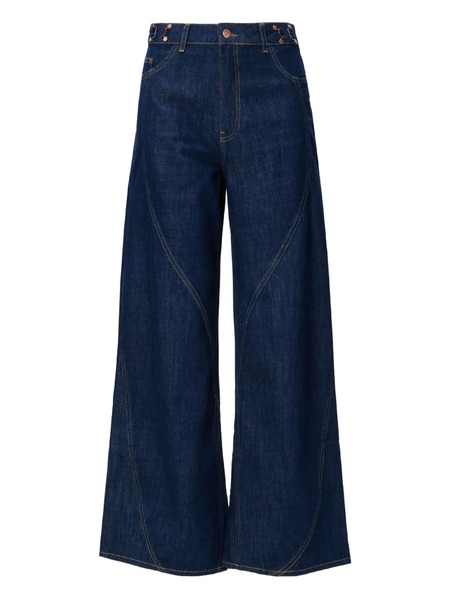  No44 Curved-seam Jeans - Blue 