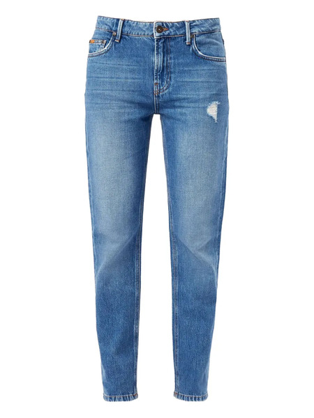  No44 Ripped Boyfriend Jeans - Blue 