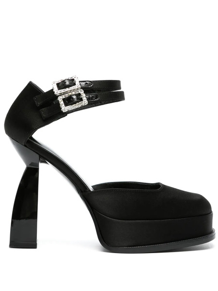  Nodaleto Angel Y Satin Pumps - Black 