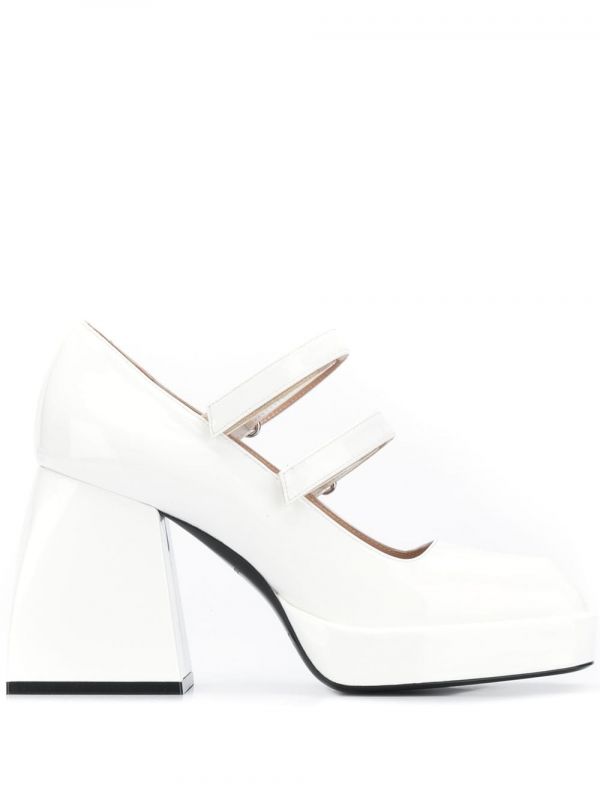  Nodaleto Bulla Block Heel Pumps - White 