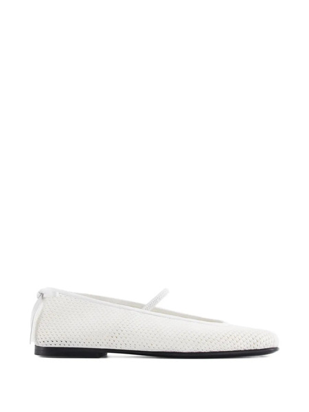  Nodaleto Bulla Node Crochet Strap Ballet Flats - White 