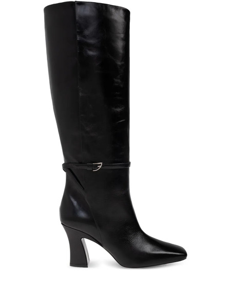  Nodaleto 90mm Buckle-strap Knee-high Boots - Black 