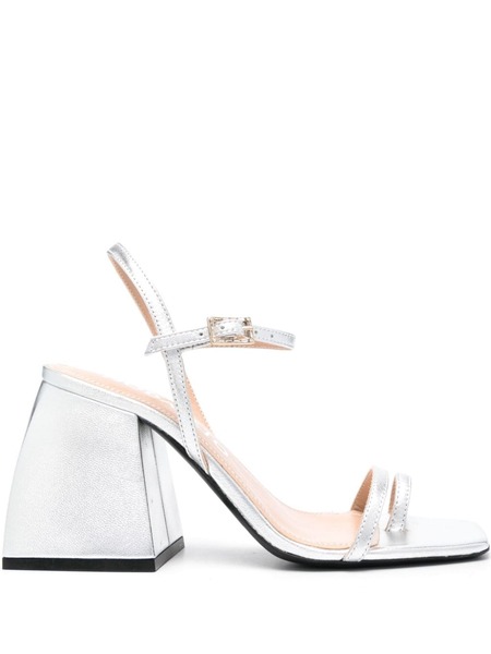  Nodaleto 90mm Sally Sandals - Silver 