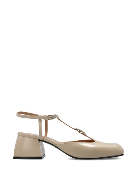  Nodaleto T-strap Leather Pumps - Neutrals 