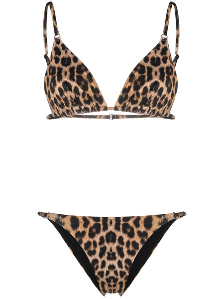  Noire Swimwear Leopard Tanning Bikini - Neutrals 
