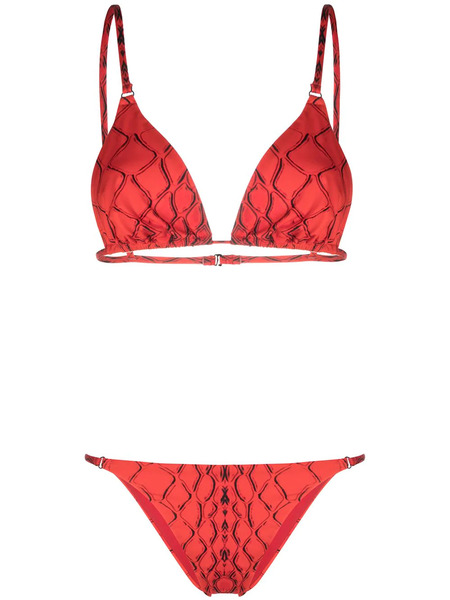  Noire Swimwear Snake Tanning Bikini - Red 
