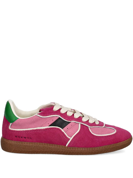  Nokwol August Panelled Lace-up Sneakers - Pink 