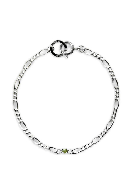  Norma Jewellery Peridot Round-cut Bracelet - Silver 