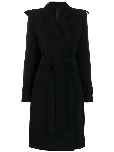  Norma Kamali Belted Trench Coat - Black 