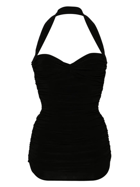  Norma Kamali Bill Ruched Swimsuit - Black 
