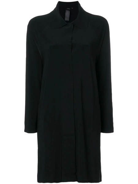  Norma Kamali Collared Long-line Cardigan - Black 