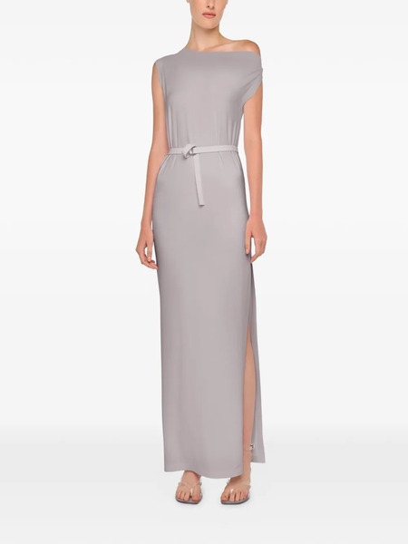  Norma Kamali Drop Shoulder Long Dress - Grey 