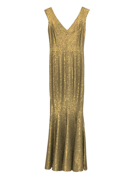  Norma Kamali Grace Maxi Dress - Gold 