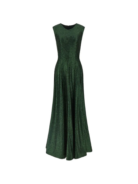  Norma Kamali Grace Sequinned Gown - Green 
