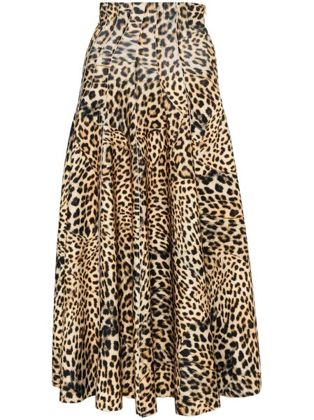  Norma Kamali Grace Skirt - Brown 