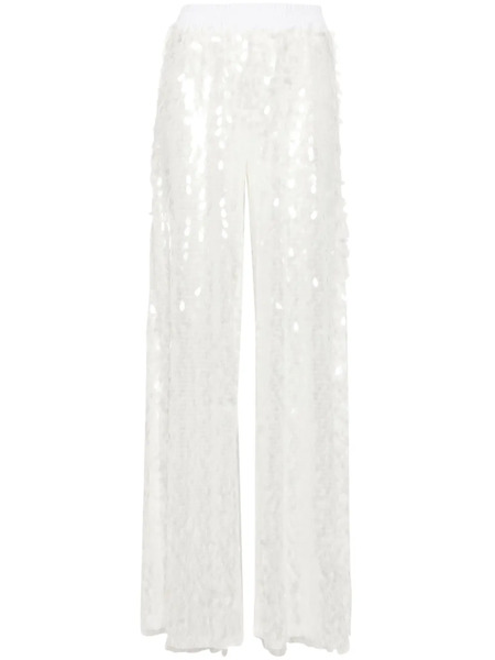  Norma Kamali High-waist Flared Trousers - White 