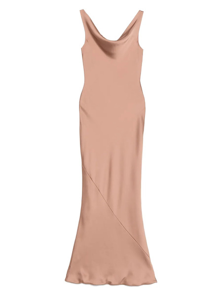  Norma Kamali Maria Maxi Dress - Brown 