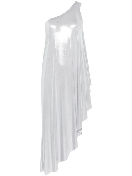  Norma Kamali One-shoulder Asymmetric Tunic - Silver 