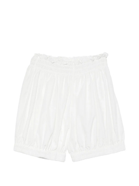  Norma Kamali Peasant Puff Shorts - White 