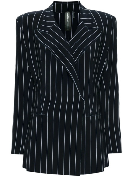  Norma Kamali Pinstripe Double-breasted Blazer - Blue 