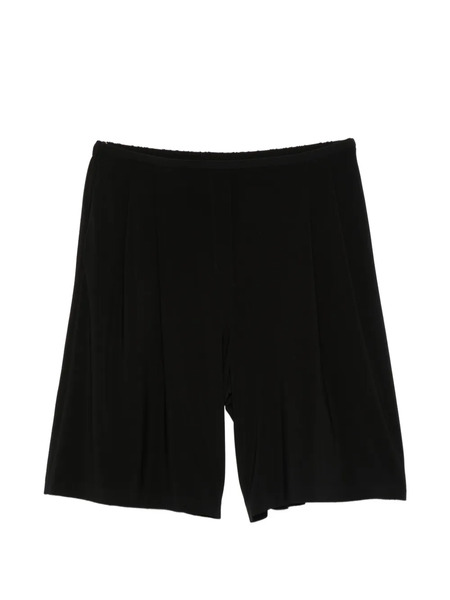 Norma Kamali Pleated Bermuda Shorts - Black 