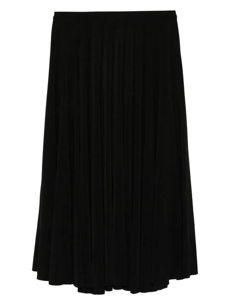  Norma Kamali Pleated Midi Skirt - Black 