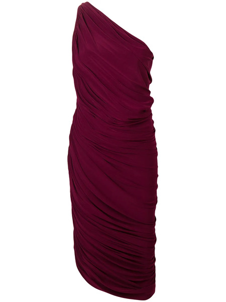  Norma Kamali Ruched Tube Cocktail Dress - Red 