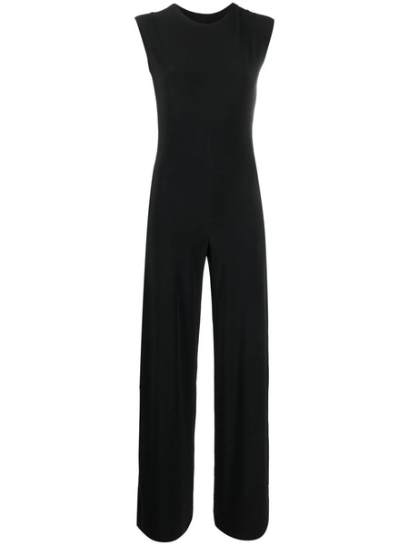  Norma Kamali Sleeveless Wide-leg Jumpsuit - Black 