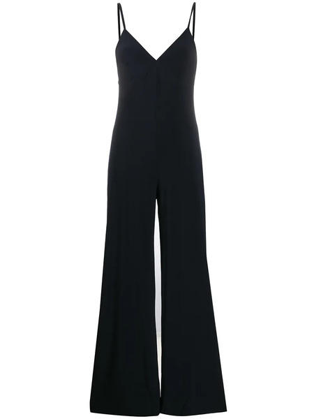  Norma Kamali Slip Wide-leg Jumpsuit - Black 