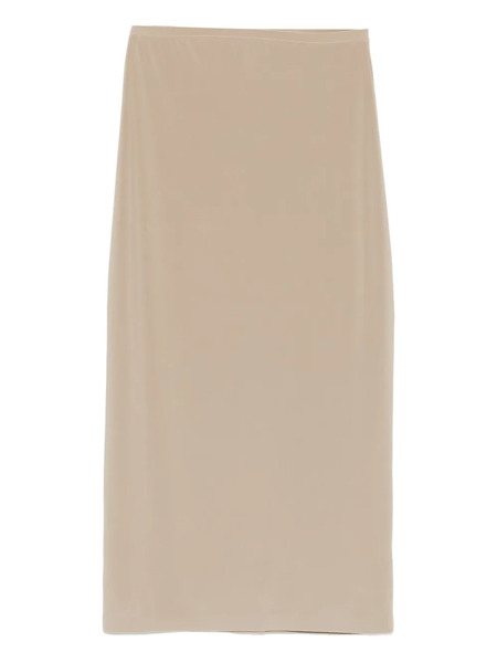  Norma Kamali Straight Plain Midi Skirt - Neutrals 
