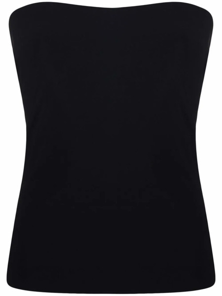  Norma Kamali Strapless Bandeau Top - Black 