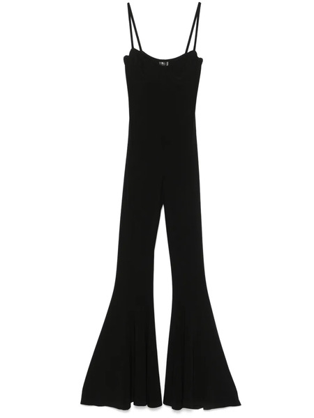  Norma Kamali Underwire Fishtail Jumpsuit - Black 