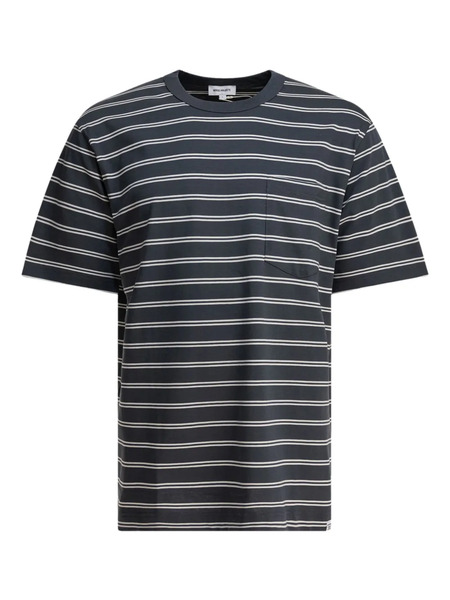  Norse Projects Striped Pocket T-shirt - Grey 