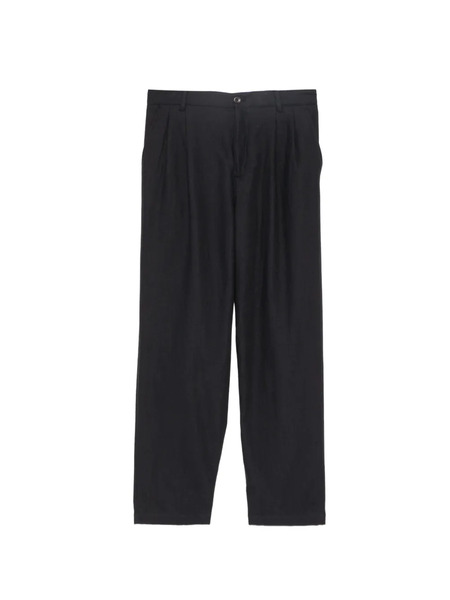  Norse Projects Twill Pleated Trousers - Black 