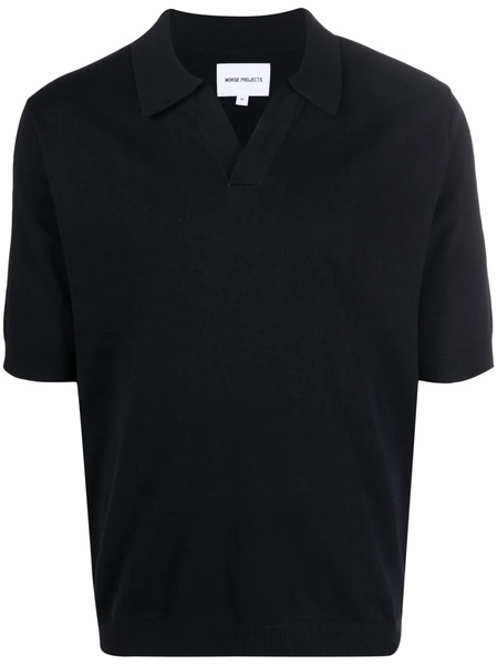  Norse Projects V-neck Polo Sweater - Blue 
