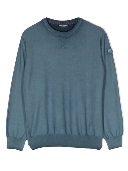  North Sails Kids Garment-dyed Jumper - Blue 