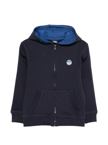  North Sails Kids Zip-up Hoodie - Blue 