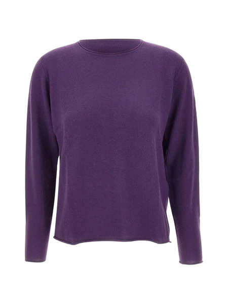  Not Shy Round-neck Sweater - Purple 