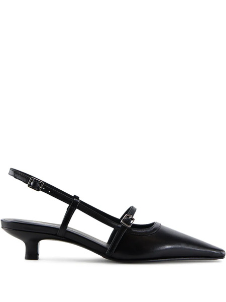  Notabene Elenne Pointed-toe Kitten-heel Pumps - Black 