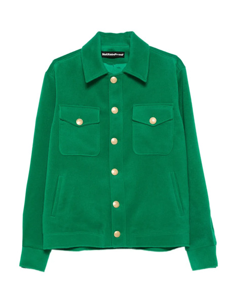  Notrainproof Chest-flap Shirt Jacket - Green 