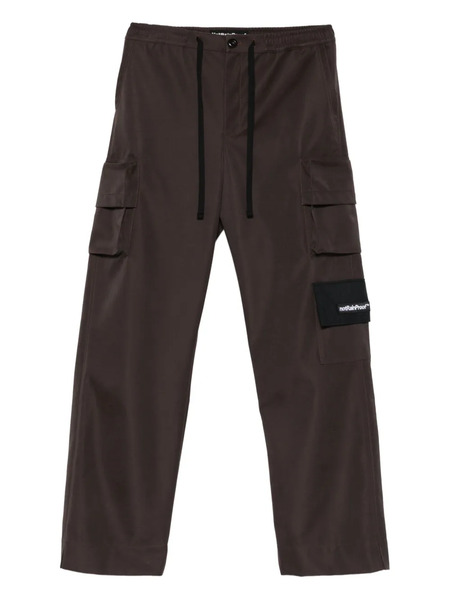  Notrainproof Logo-appliqué Cargo Trousers - Brown 